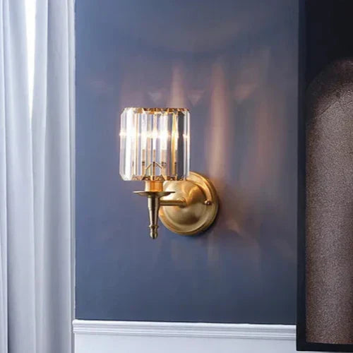 Elegant Sparkle Glass Wall Light