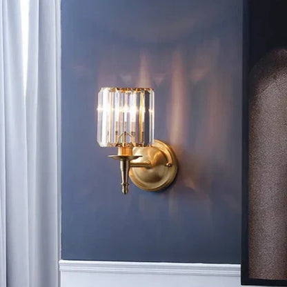 Elegant Sparkle Glass Wall Light