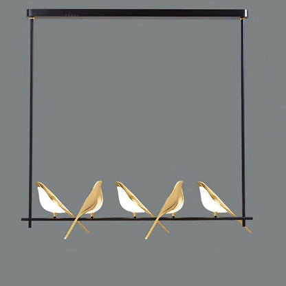 Colorful Bird Shaped Pendant LED Lamp