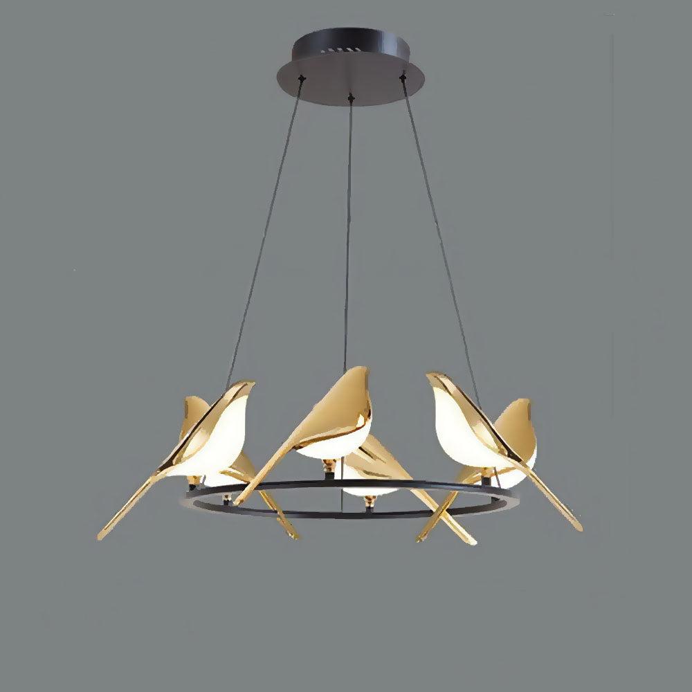 Colorful Bird Shaped Pendant LED Lamp