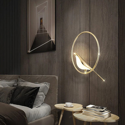 Colorful Bird Shaped Pendant LED Lamp