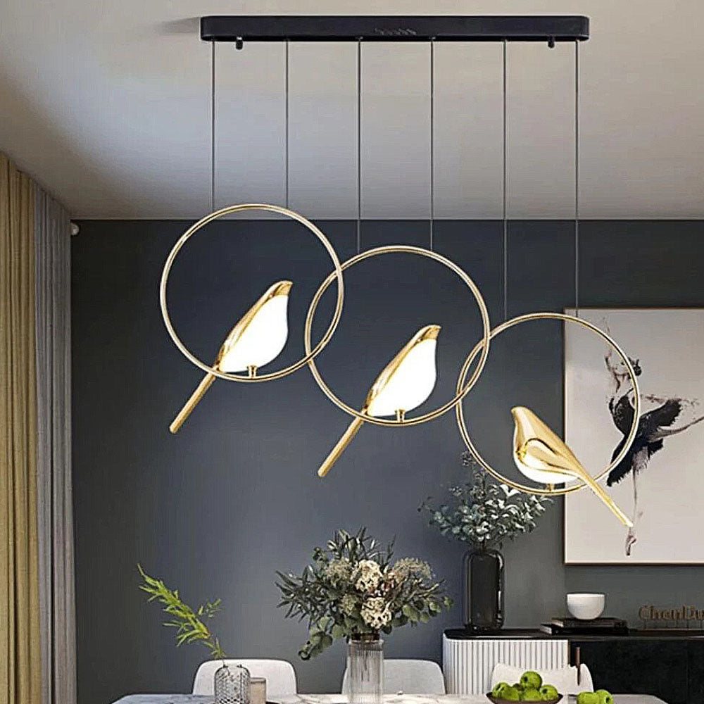 Colorful Bird Shaped Pendant LED Lamp