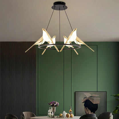 Colorful Bird Shaped Pendant LED Lamp