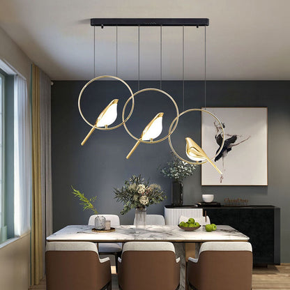 Colorful Bird Shaped Pendant LED Lamp
