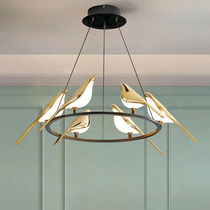 Colorful Bird Shaped Pendant LED Lamp