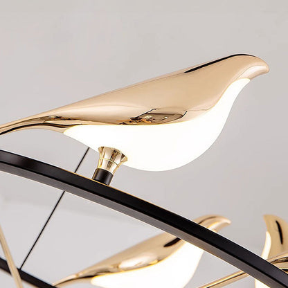 Colorful Bird Shaped Pendant LED Lamp