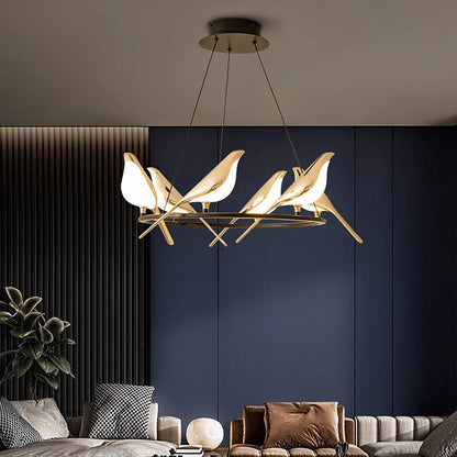Colorful Bird Shaped Pendant LED Lamp