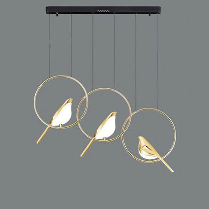 Colorful Bird Shaped Pendant LED Lamp