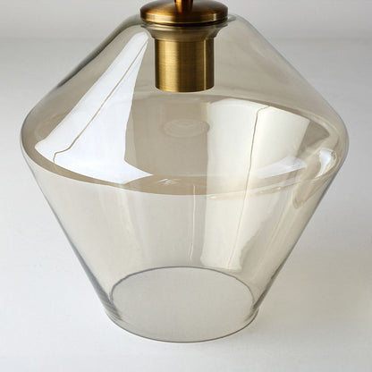 Edgy Metal Pendant Lamp with Abstract Shade