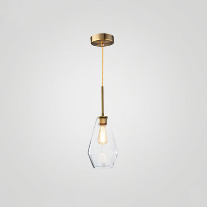Edgy Metal Pendant Lamp with Abstract Shade