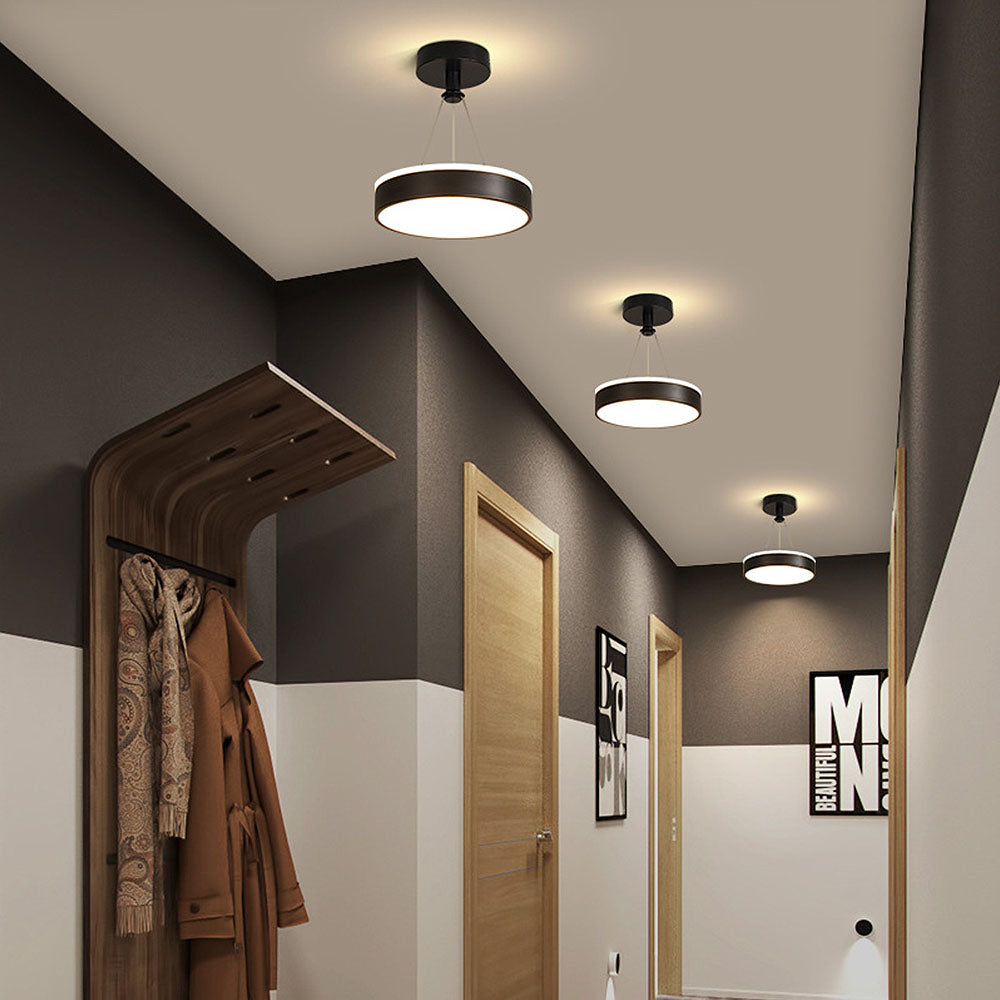Sleek Modern Black Gold Pendant Light