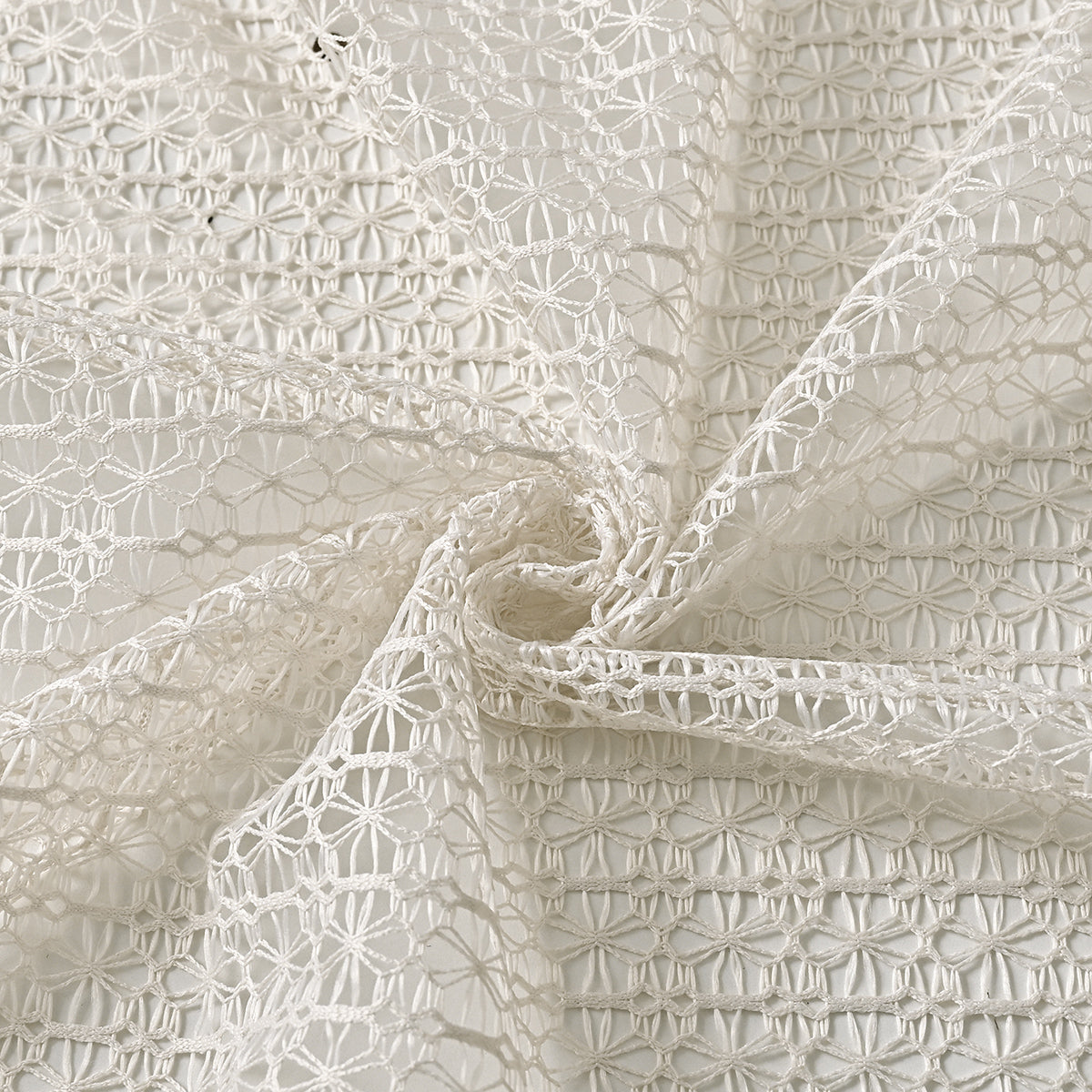 Elegant Sheer Curtain Beige Drapes
