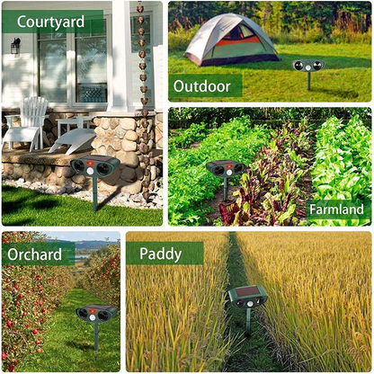 Outdoor Motion Activated Animal Repellent Garden Defender
