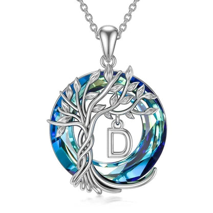 Natural Tree of Life Gemstone Pendant Necklace