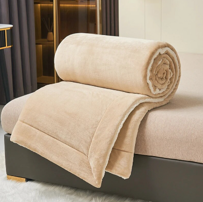 Plush Double Sided Throw Blanket