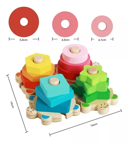 Fun Educational Wooden Stacking Toy
