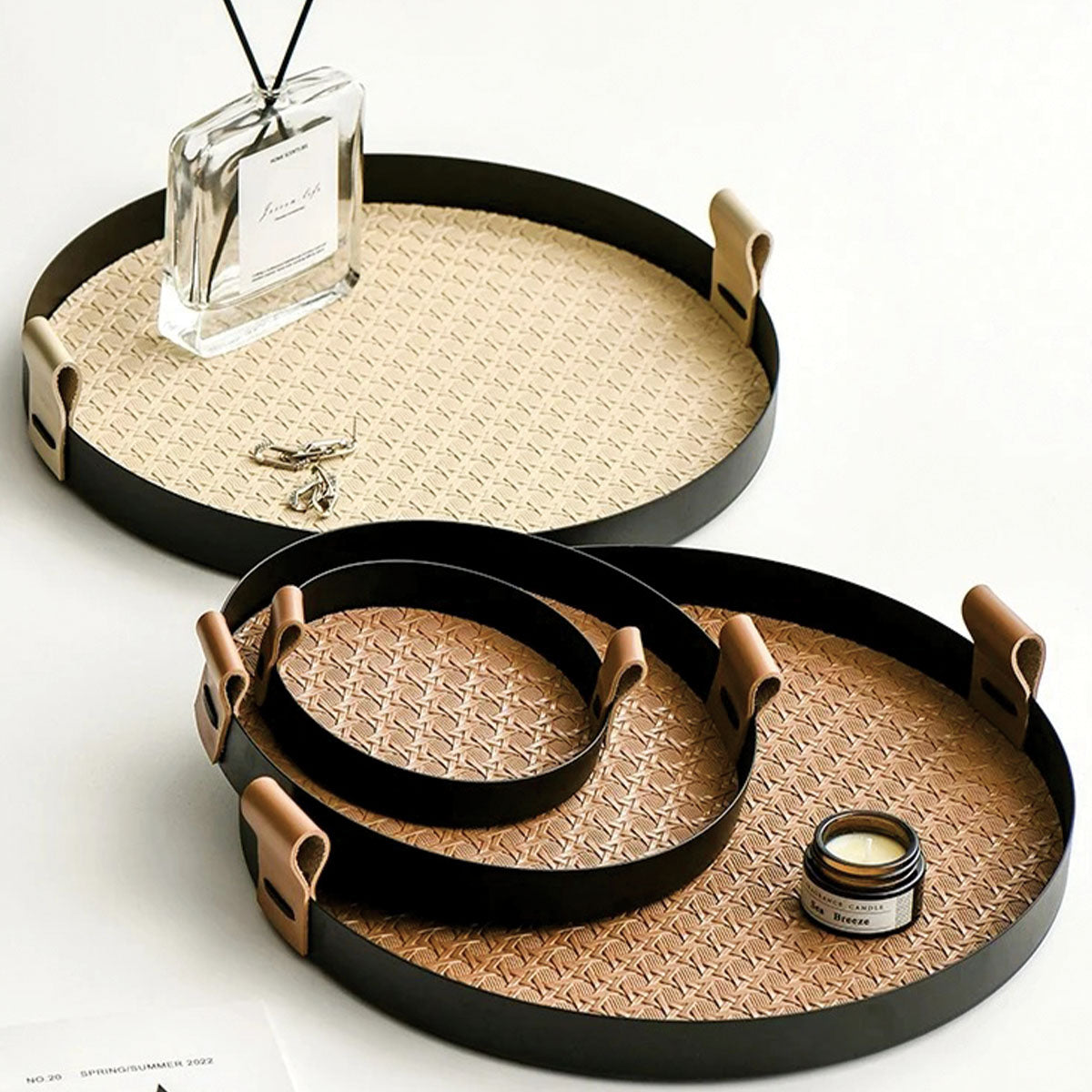 Elegant Wooden Serving Tray - Fesara