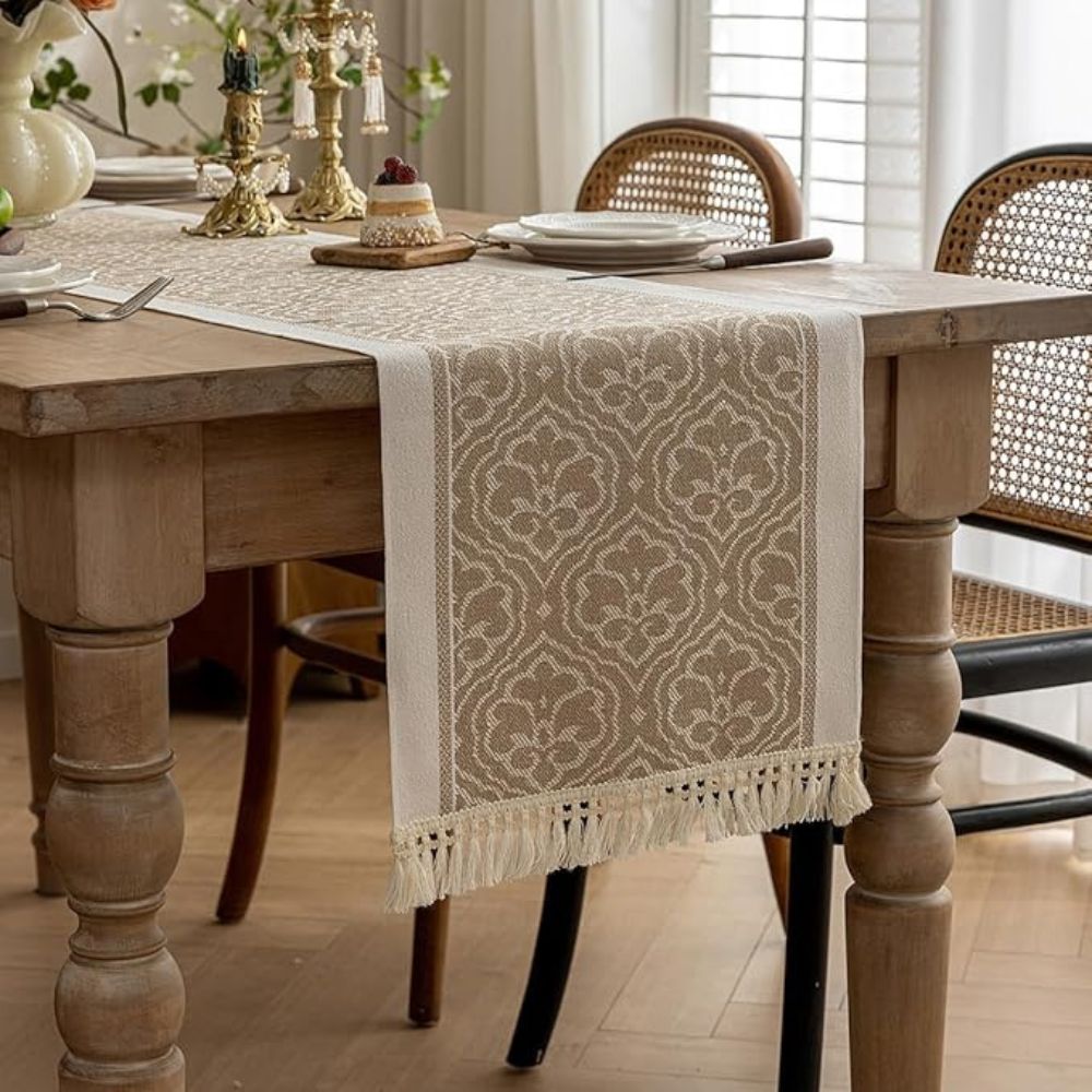 Elegant Floral Table Runner