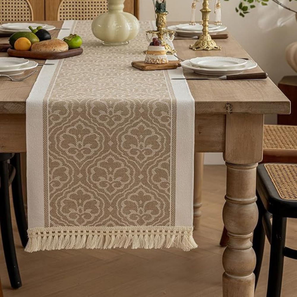 Elegant Floral Table Runner