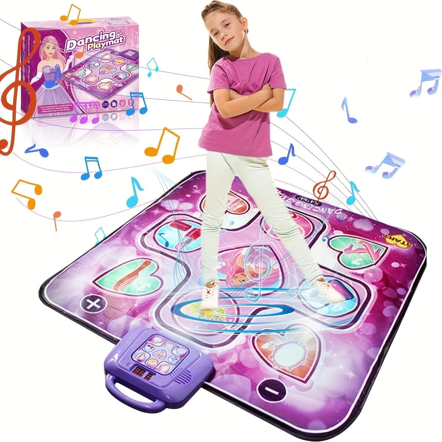 Fun Kids Dance Pad with Music and Scorekeeper - Fesara
