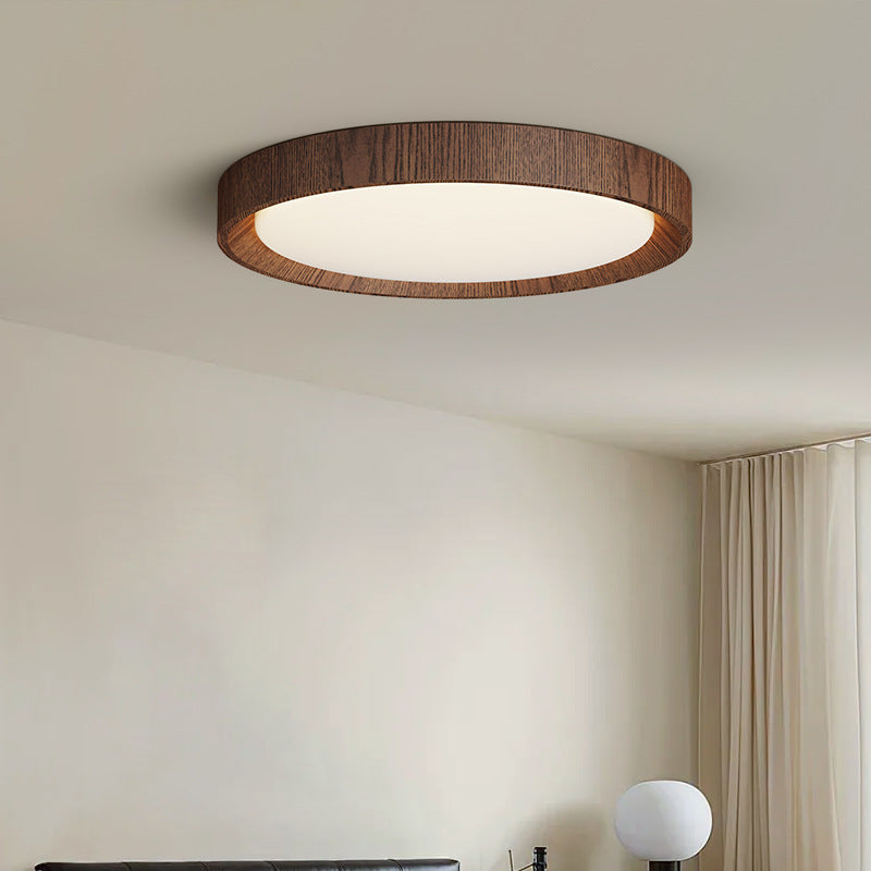 Elegant Brown Wood Ceiling Light - Fesara