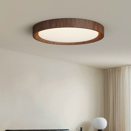 Elegant Brown Wood Ceiling Light - Fesara