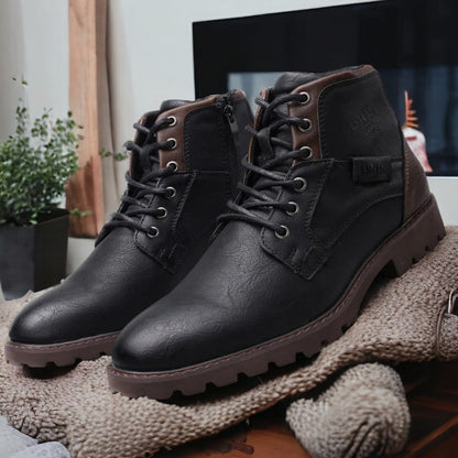 Classic Leather Mens Ankle Boots
