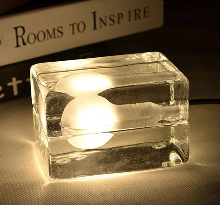 Stylish Glass Desk Lamp with Soft LED Lighting - Fesara