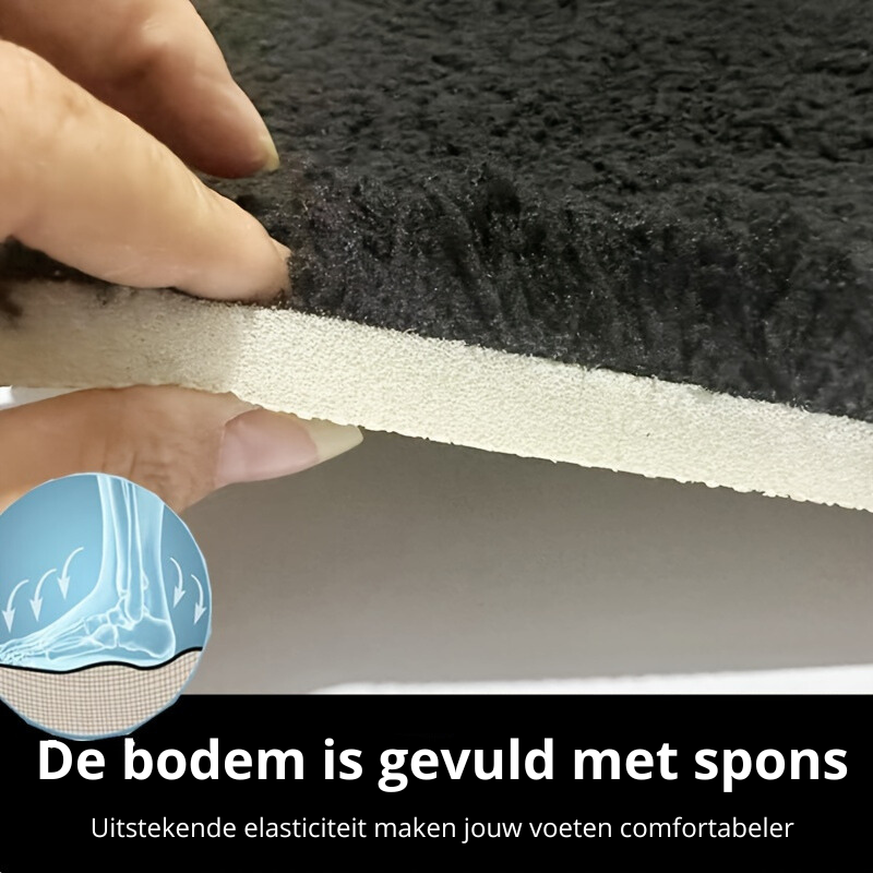 Plush Bathroom Mat with Extra Grip and Absorbency