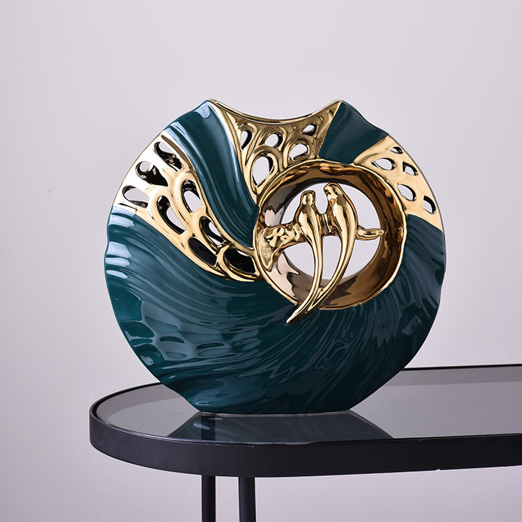 Elegant Handcrafted Ceramic Decor Vase - Fesara