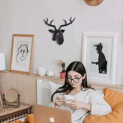 Wildlife Deer Antler Wall Art Statue Decoration