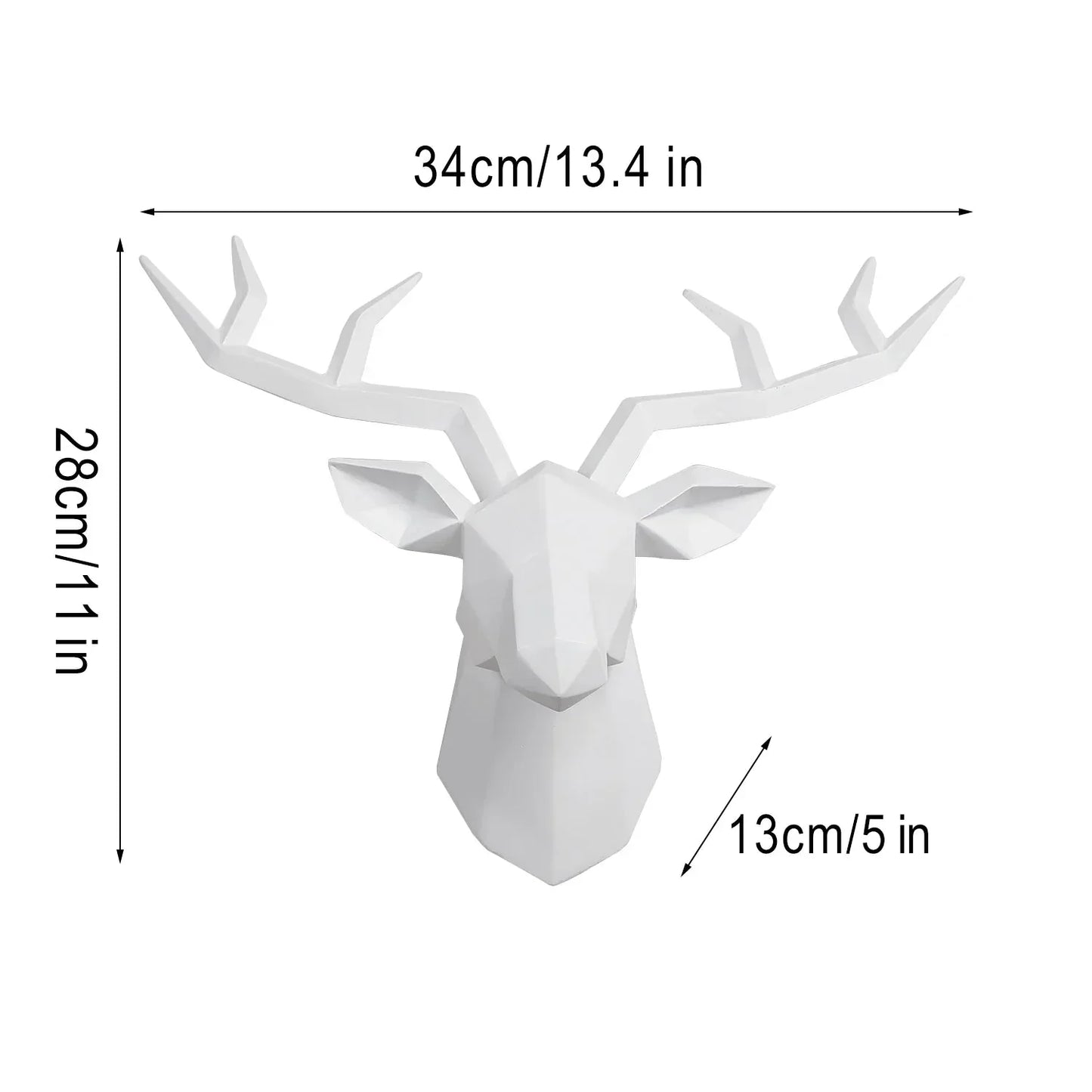 Wildlife Deer Antler Wall Art Statue Decoration