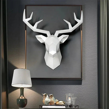 Wildlife Deer Antler Wall Art Statue Decoration