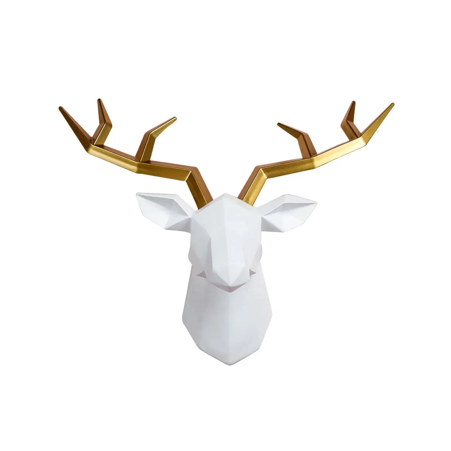 Wildlife Deer Antler Wall Art Statue Decoration - Fesara