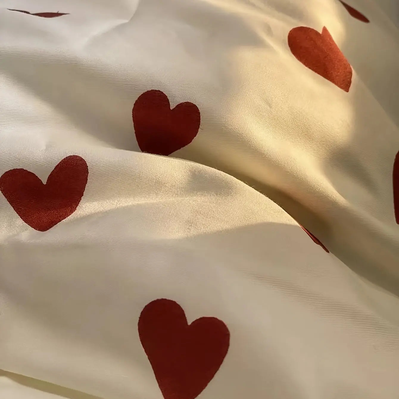Lovely Hearts Pattern Bedding Cover Set