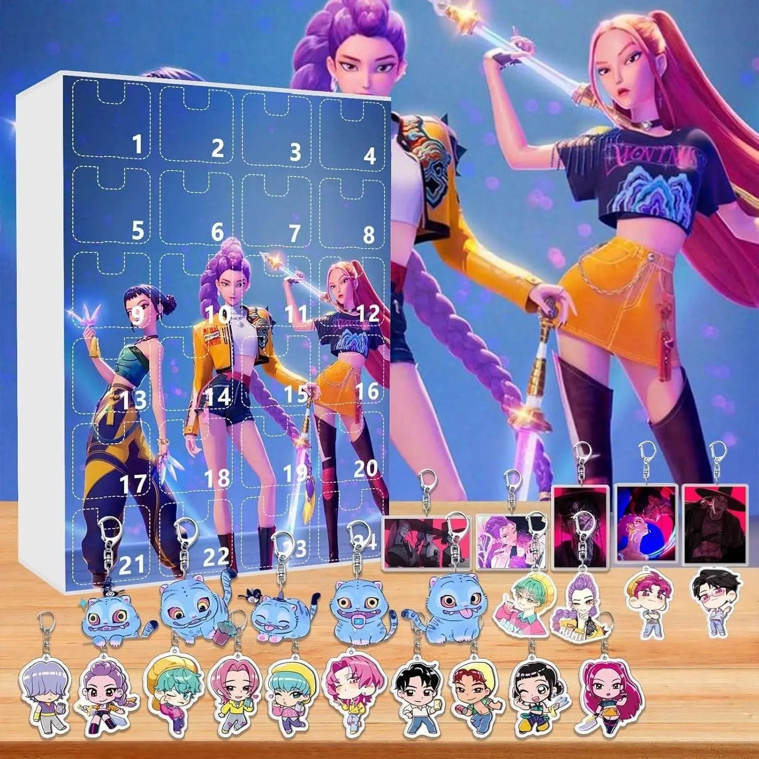 Demonix | Unique Dark Fantasy Kpop Advent Calendar with 24 Keychains 3