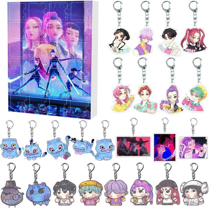 Demonix | Unique Dark Fantasy Kpop Advent Calendar with 24 Keychains 4