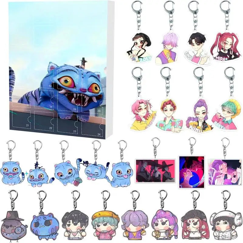 Demonix | Unique Dark Fantasy Kpop Advent Calendar with 24 Keychains 7