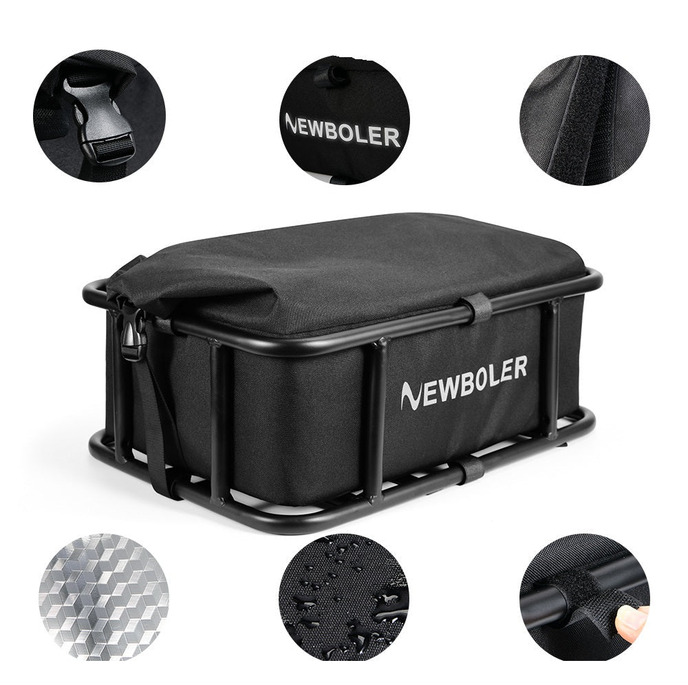 Durable Rear Bike Storage Basket with Mount