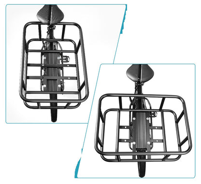 Durable Rear Bike Storage Basket with Mount