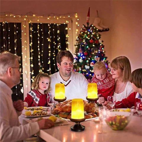 Warm Ambient Flame LED Table Lamp