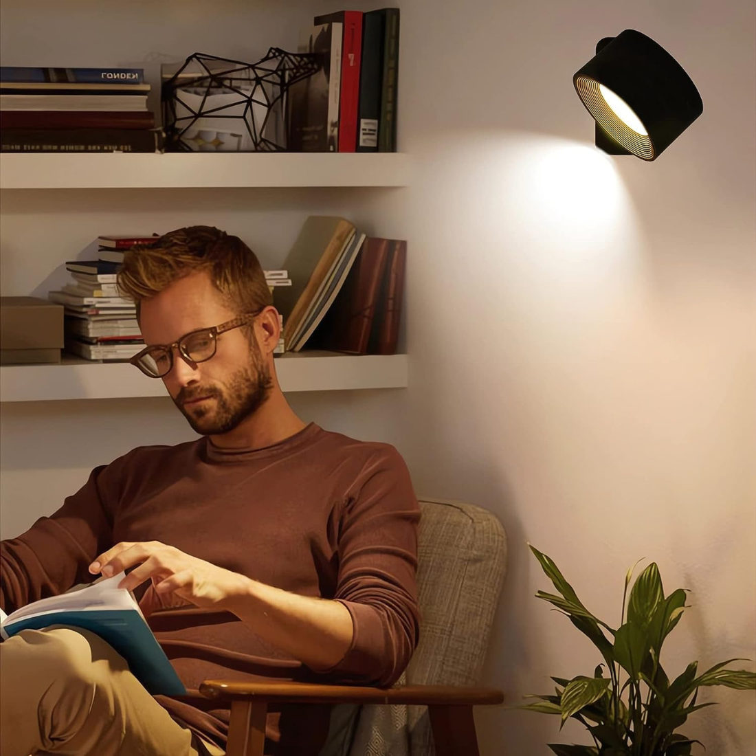Portable LED Outdoor Indoor Wall Lamp