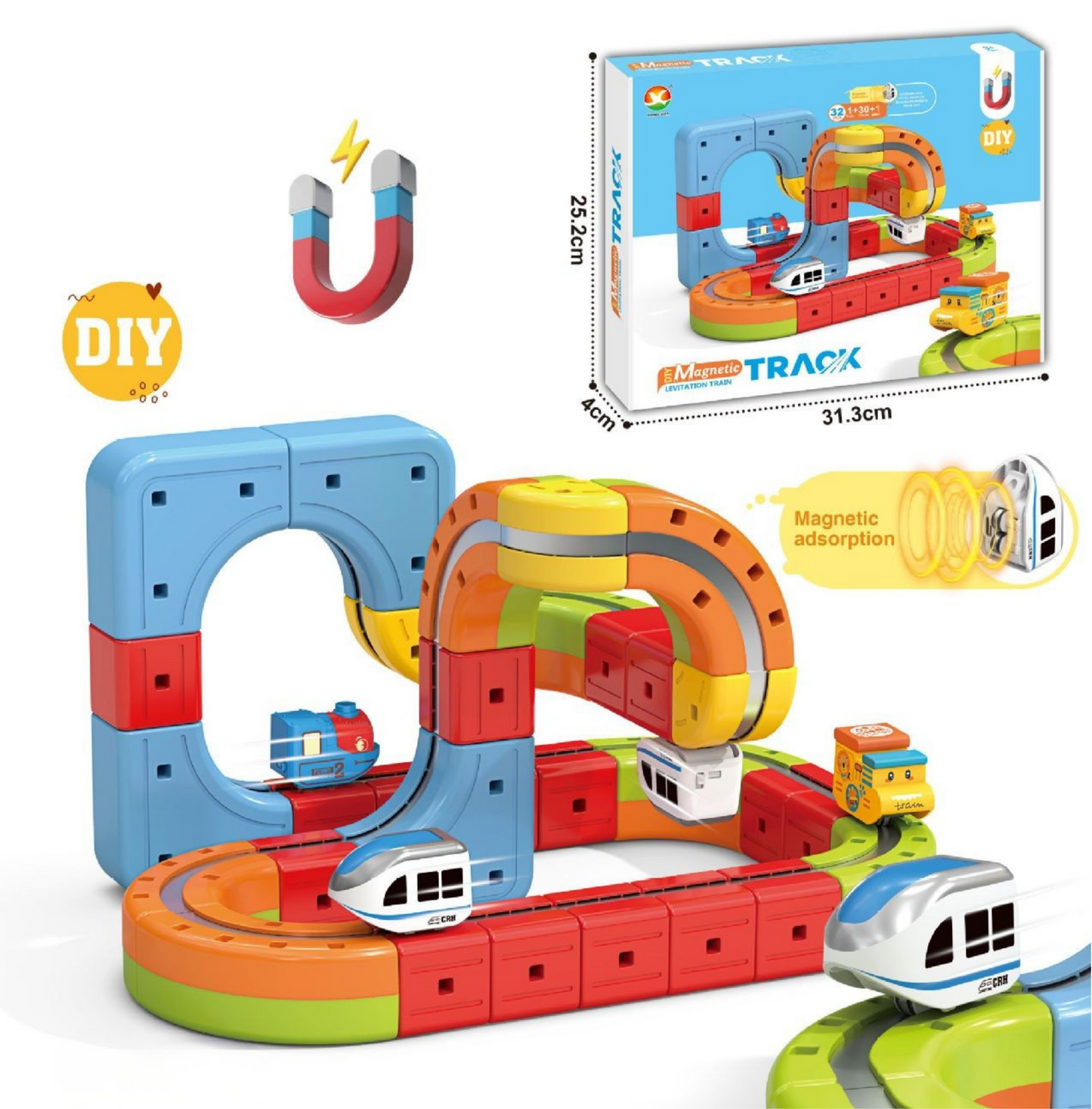Fun Kids Magnetic Train Track Toy