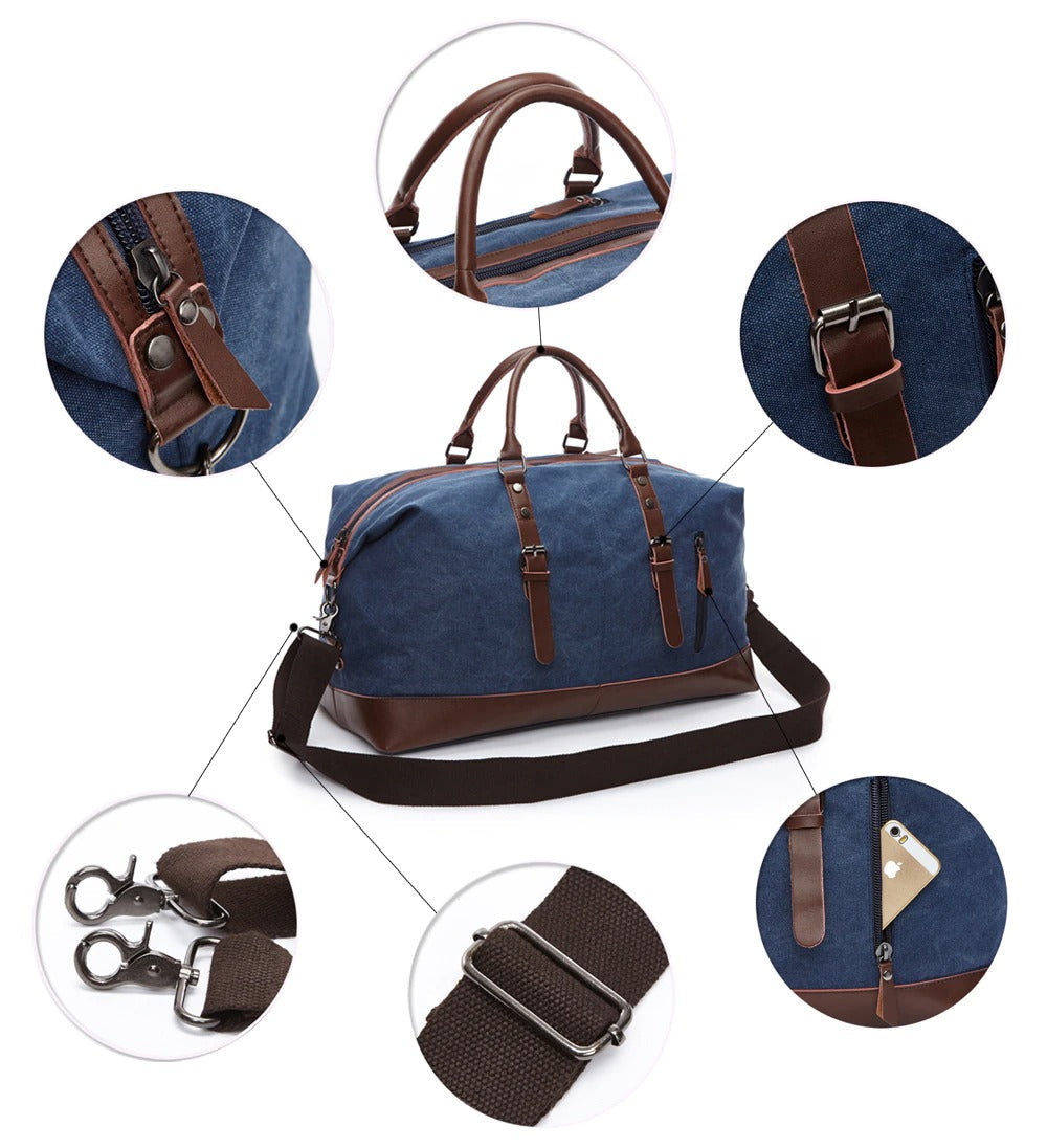 Tough 50L Water Resistant Gym Duffel Bag