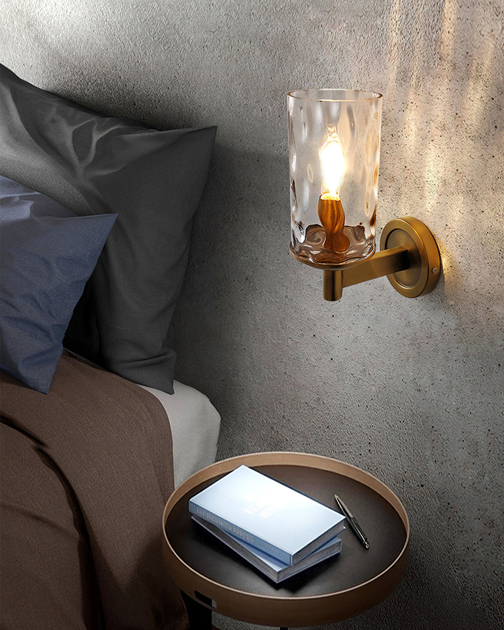 Sleek Glass Wall Lamp for Modern Home Decor