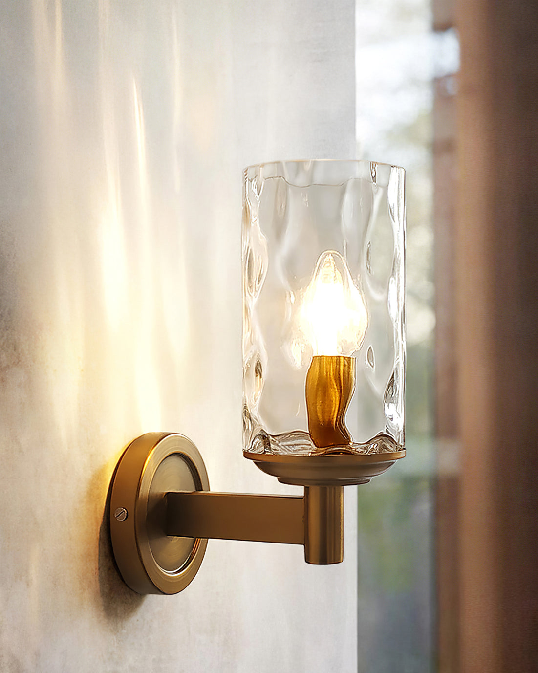 Sleek Glass Wall Lamp for Modern Home Decor