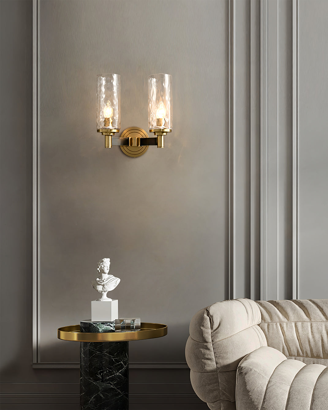 Sleek Glass Wall Lamp for Modern Home Decor