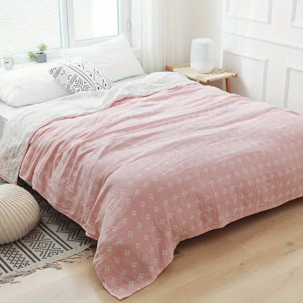 Soft Plush Throw Blanket Geometric Design