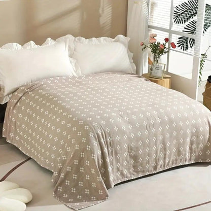 Soft Plush Throw Blanket Geometric Design