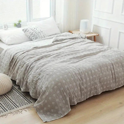 Soft Plush Throw Blanket Geometric Design